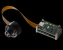 CS-101 space camera on black background